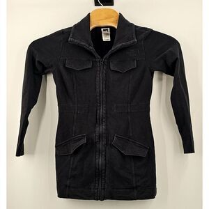 The North Face Jacket Size XS Full Zip Black Multiple Pockets Mid-Length Outdoor